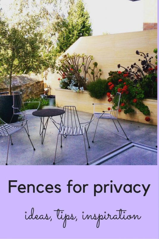 Fences for privacy and screening