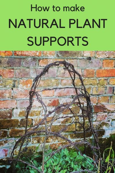 How to make natural plant supports