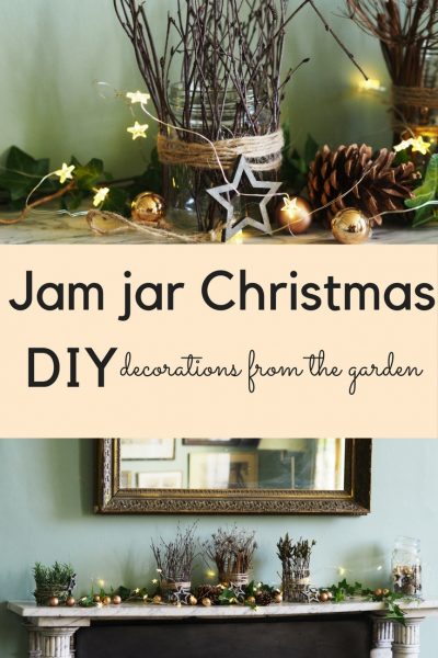 DIY jam jar Christmas decorations