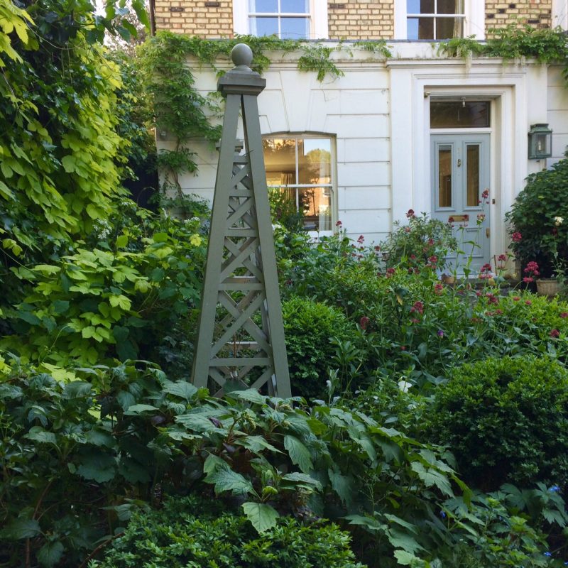 Front garden obelisk