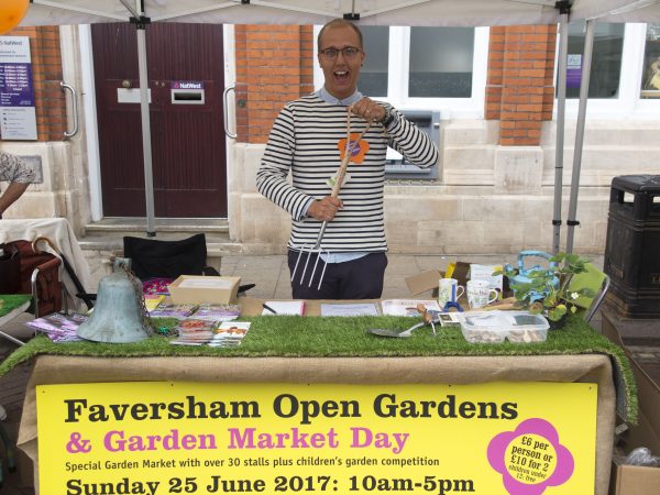 Faversham Open Gardens stall