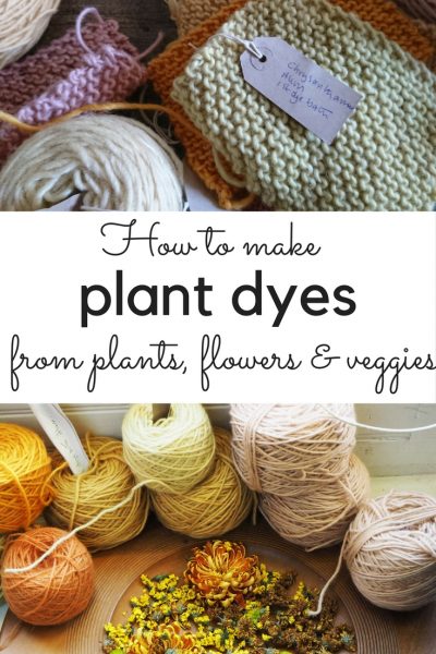 DIY plant dyes from your garden and kitchen - make natural dye from plants #plantbased