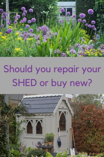 Essential info if you're trying to decide whether to repair your shed or buy a new one. #shedproject #sheds