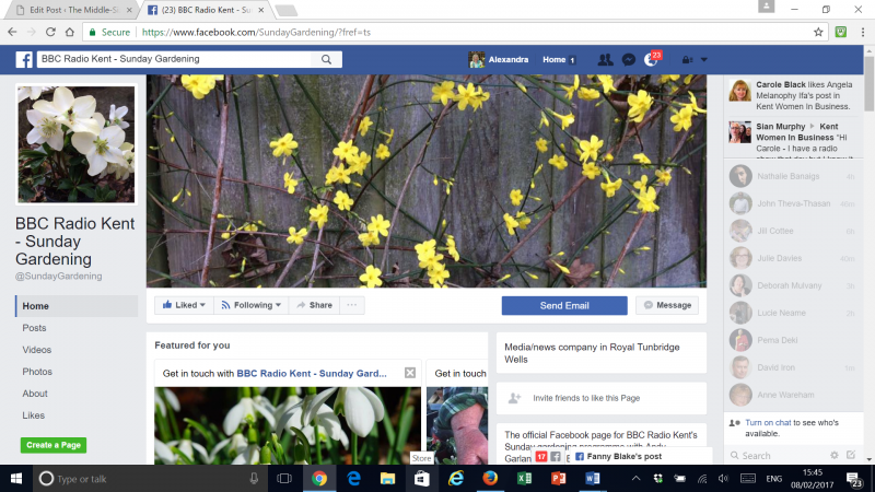 BBC Radio Kent Sunday Gardening Facebook Page