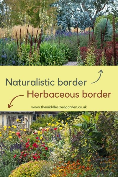 Comparison of naturalistic planting and herbaceous border planting