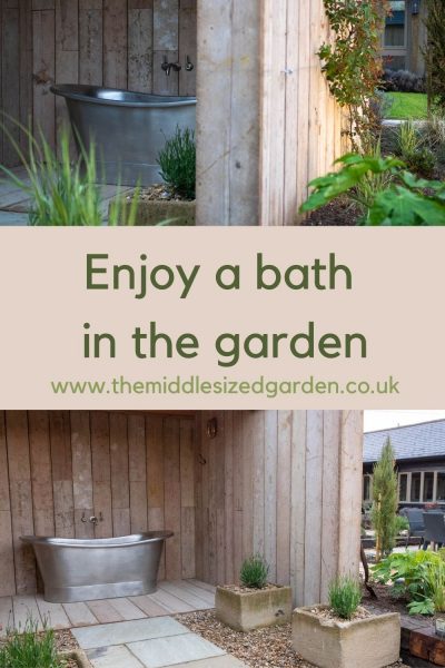Bath in garden