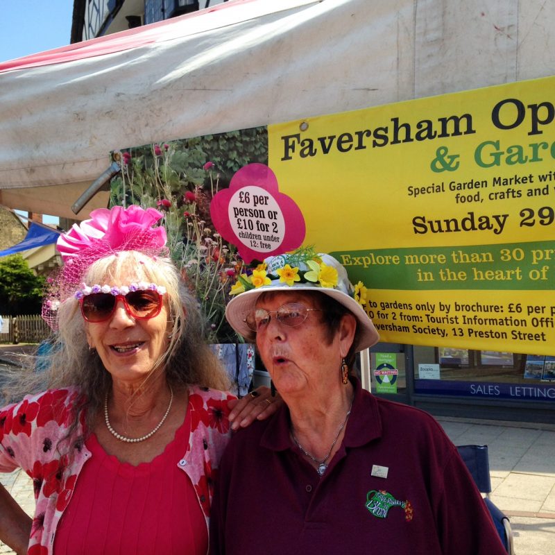 Look out for the Faversham Open Gardens stall in the Market Place on June 18th and 26th.