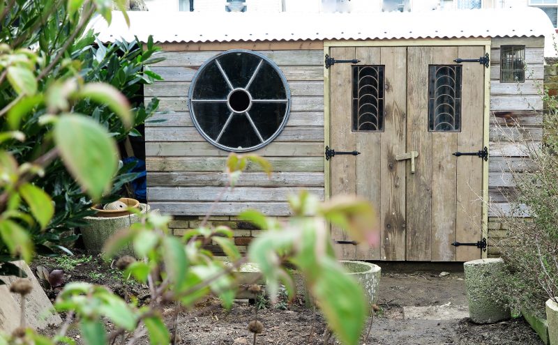 Build a shed from salvage