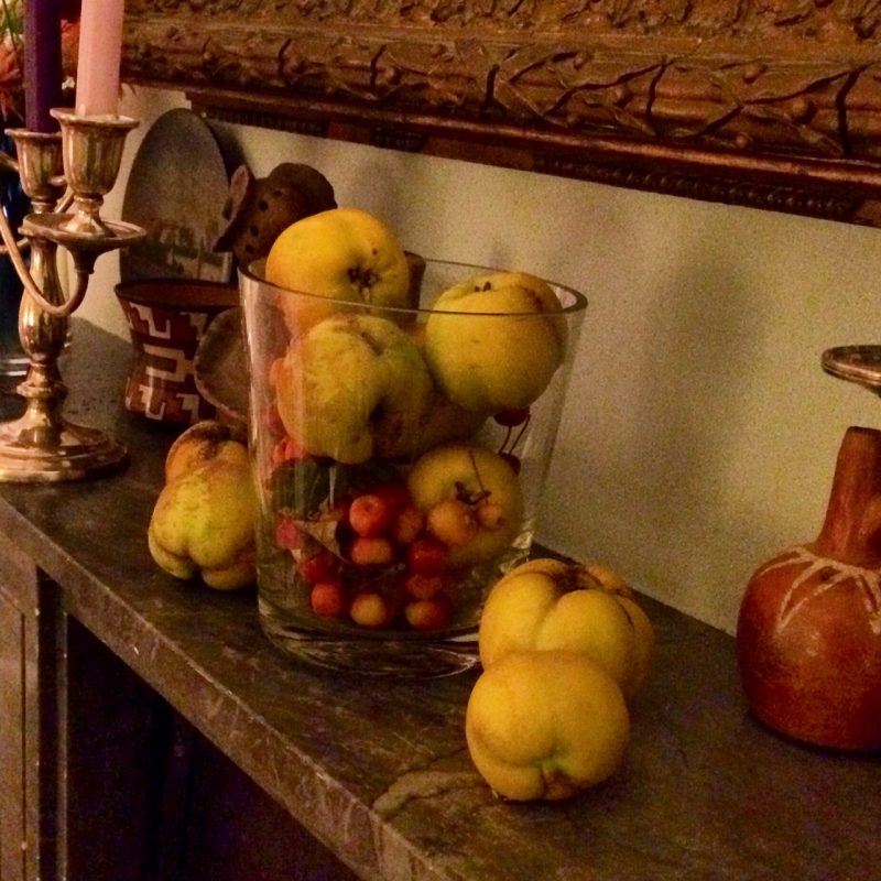 Use autumn fruits for decorations