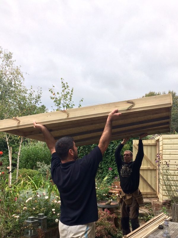 Replacing a shed roof